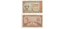Madagascar #35/AUNC  5 Francs